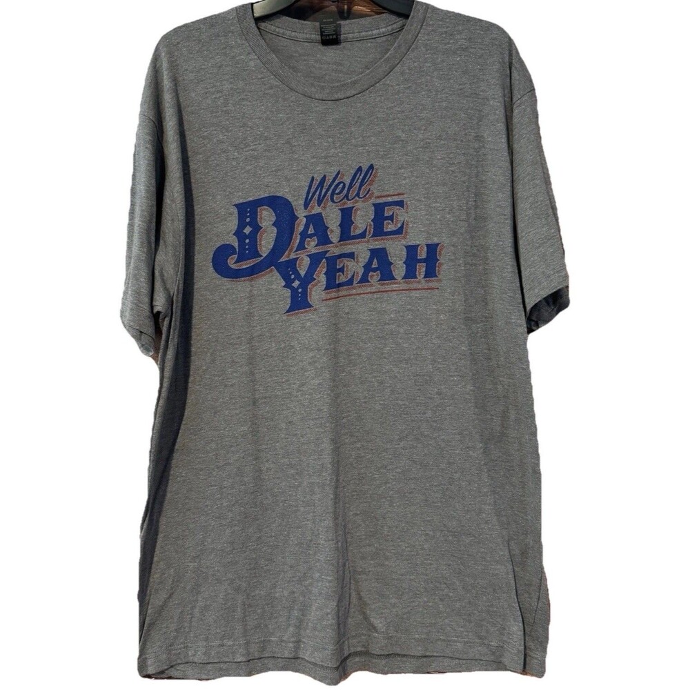 Dale Brisby Well Dale Yeah T Shirt Mens XL Heather Gray Tri Blend Rodeo Cowboy